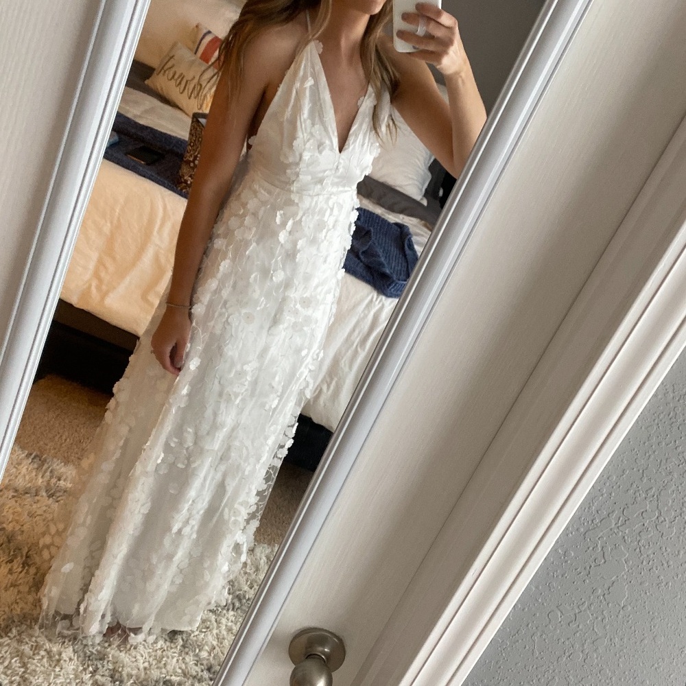 Lulu Womens white maxi dress size small